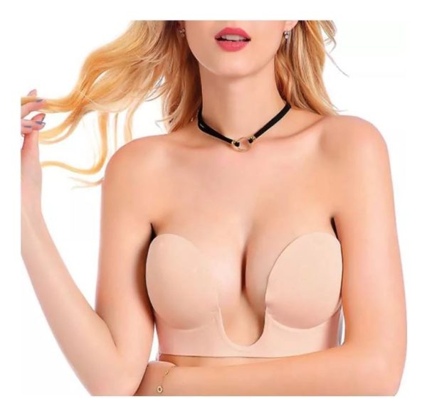 Corpiño Silicona Sin Bretel Adhesivo Color Piel Unbra