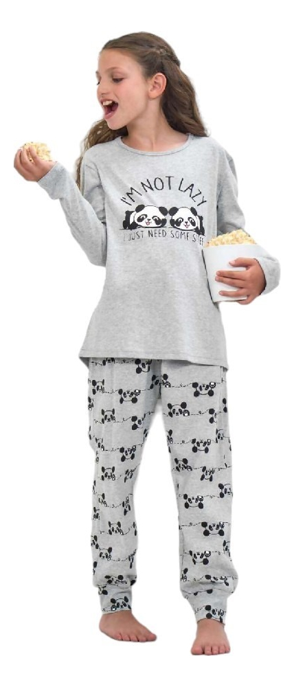 Pijama Invierno De Nena En Jersey Lencatex 24900