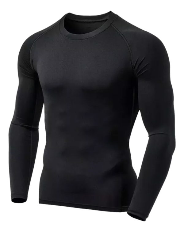 Remera, Camisetas Térmicas Hombre Frisadas Spandex Por Talle