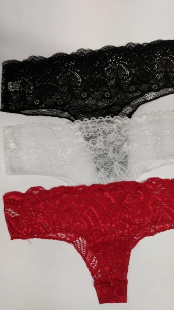 Pack X3 Bombacha Culotte Less De Encaje
