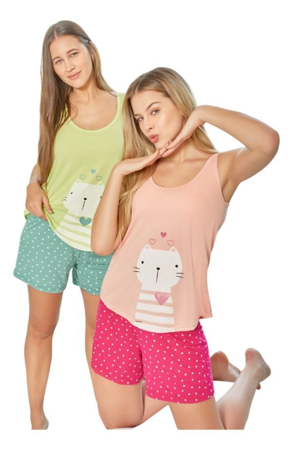 Pijama Mujer Verano Susurro 3130 Talles Grandes Hasta El 8