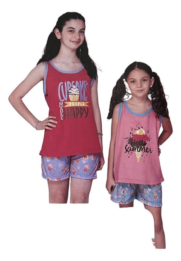 Pijama Nena Niñas Verano De Algodón Miss Rachel 7450