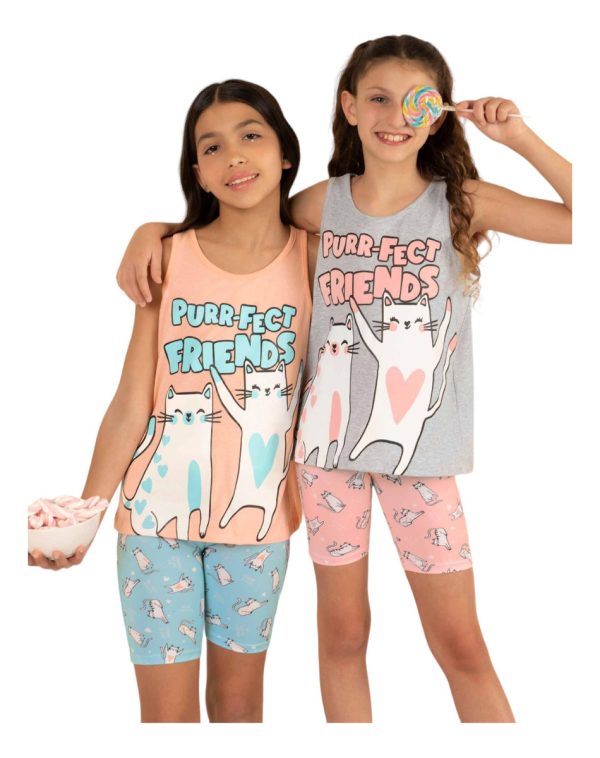 Pijama Verano Nena De Jersey Con Calza Lencatex 25921
