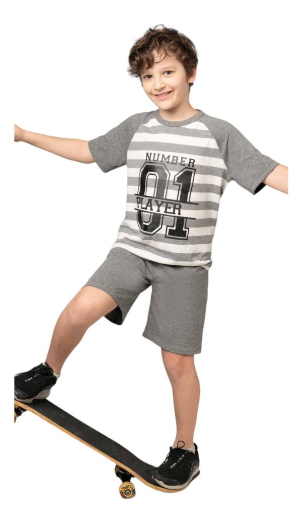 Pijama Varón Niños Verano De Jersey Lencatex 25931