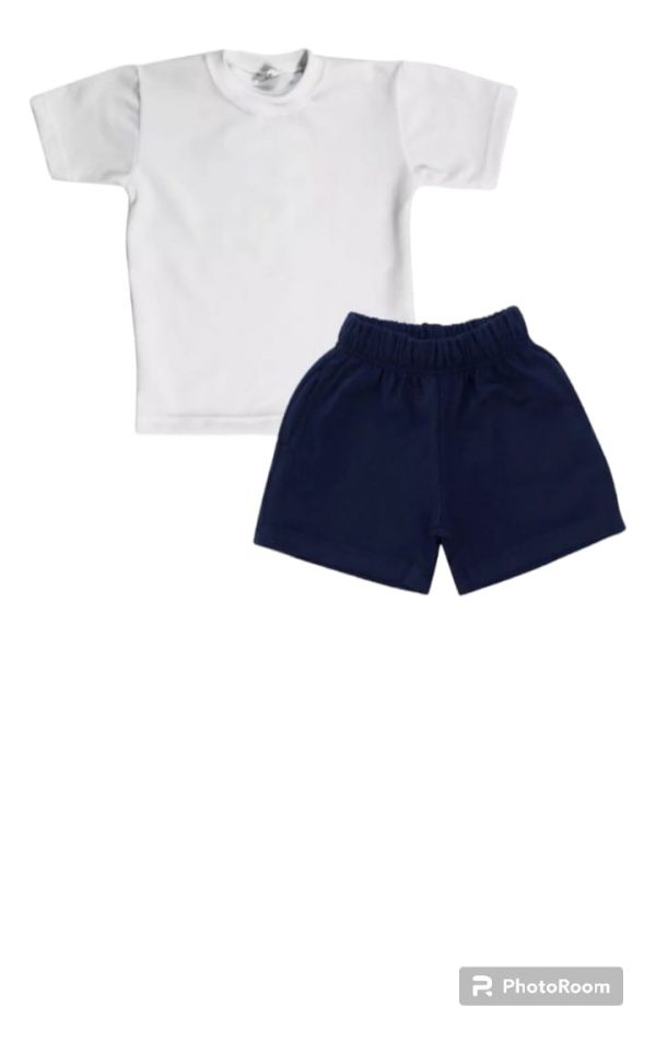 Conjunto Colegial Remera Y Short Niño/niña