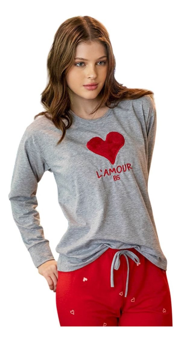 Pijama Mujer Invierno Modal Combinado Bianca Secreta 25501