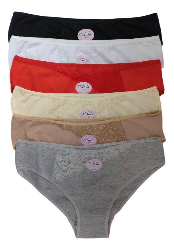Culotteless C/puntilla Pack X 6 Algodón Y Lycra Lisa 1110