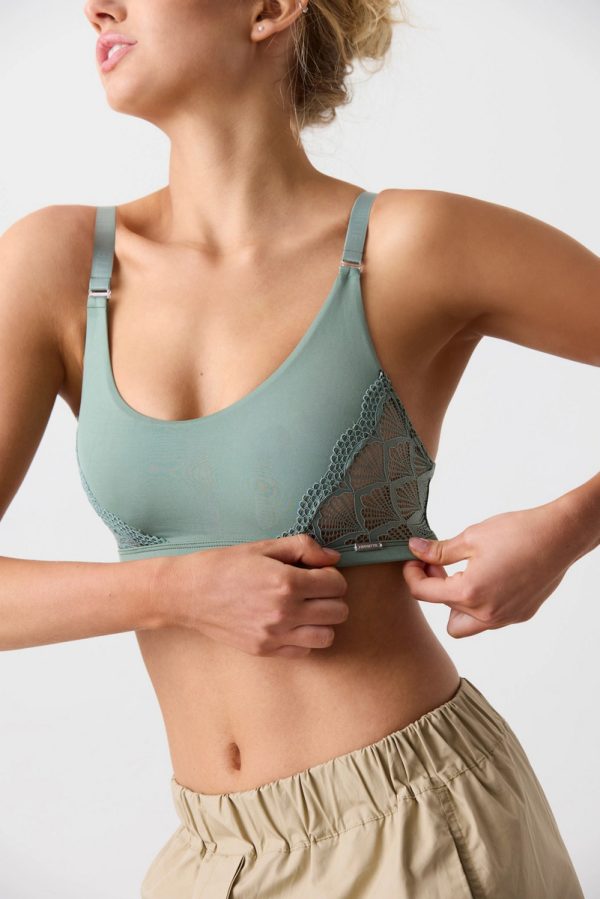 Corpiño Microfibra Y Puntilla Reforzado Brigitte 2444