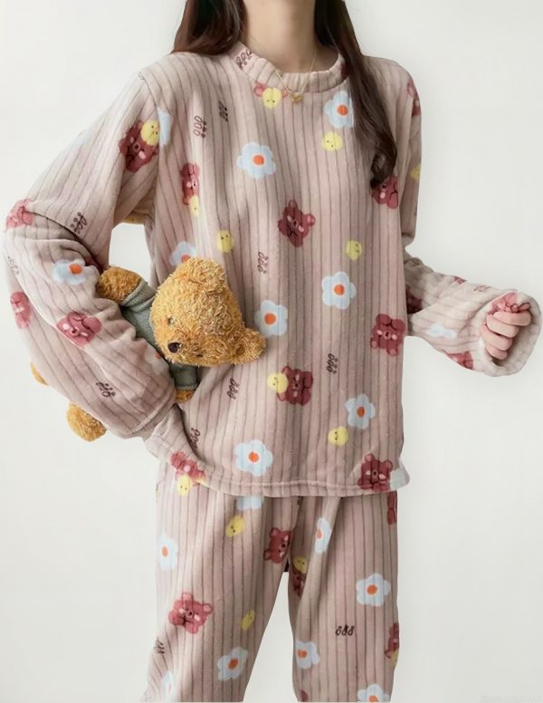 Pijama Mujer Polar Soft Calentito Estampado Bianca 10652