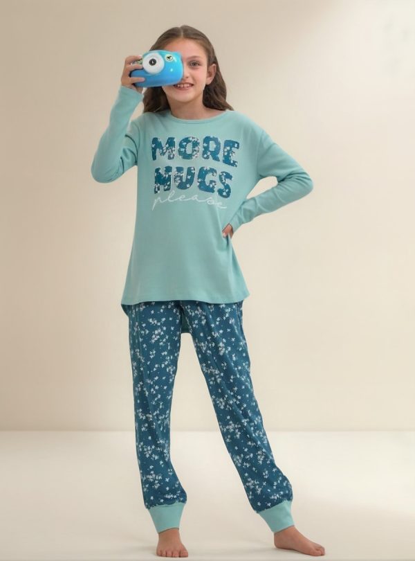 Pijama Invierno De Nena En Jersey Lencatex 24903