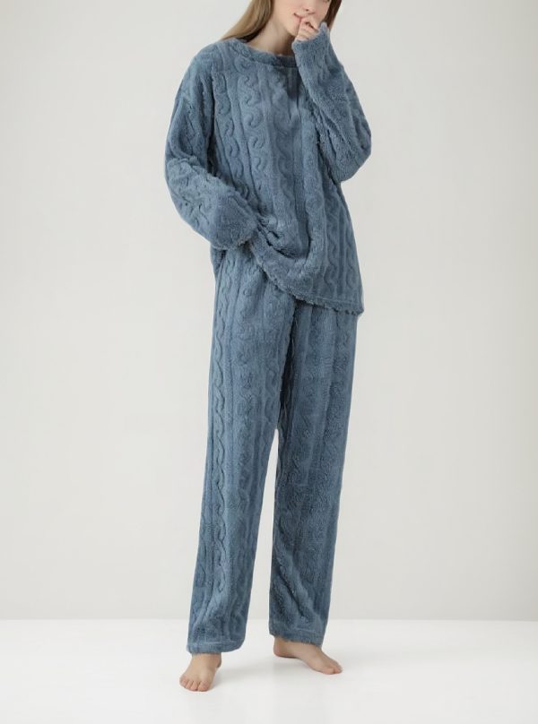 Pijama Mujer Polar Soft Calentito Labrado Bianca 6203