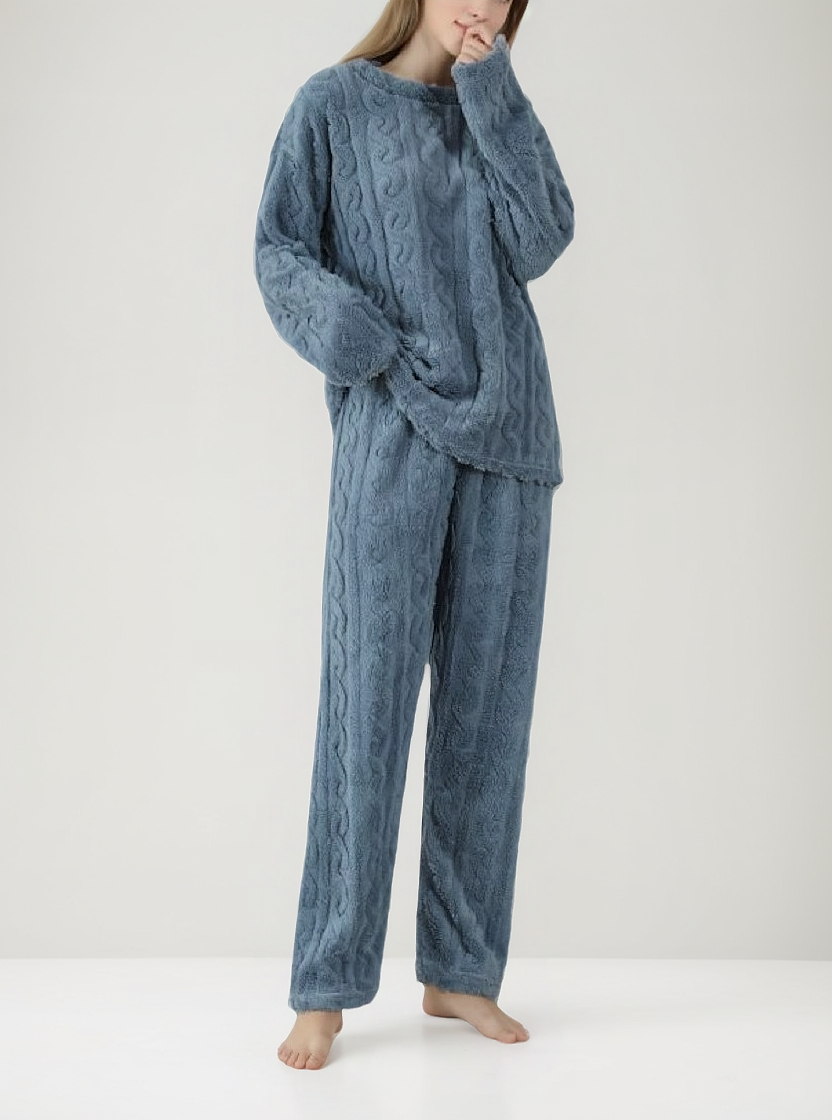 Pijama Mujer Polar Soft Calentito Labrado Bianca 6203