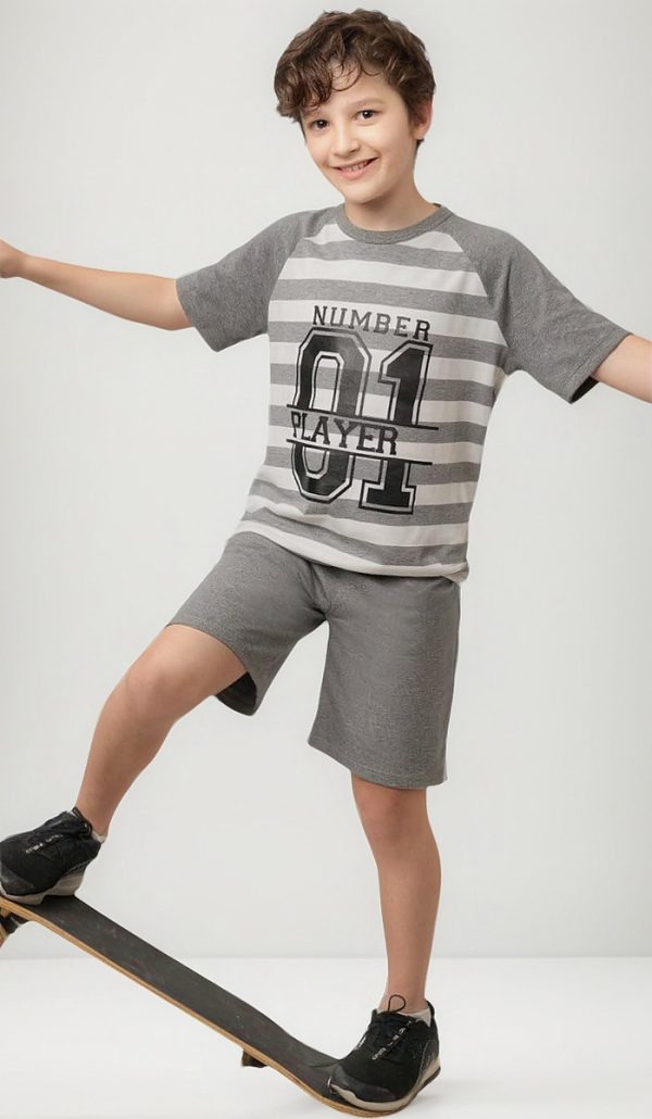 Pijama Varón Niños Verano De Jersey Lencatex 25931