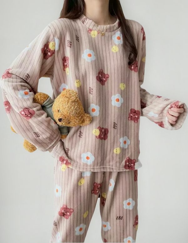 Pijama Mujer Polar Soft Calentito Estampado Bianca 10652