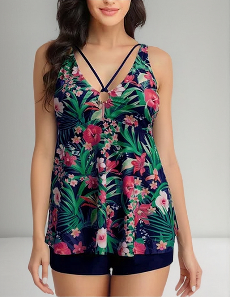 Tankini Cindisami 6317 Taza Soft Short Mujer Talle Gde.