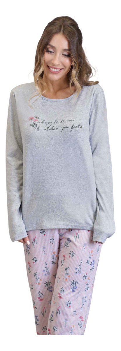 Pijama Invierno Mujer Jersey Algodón Lencatex 25367
