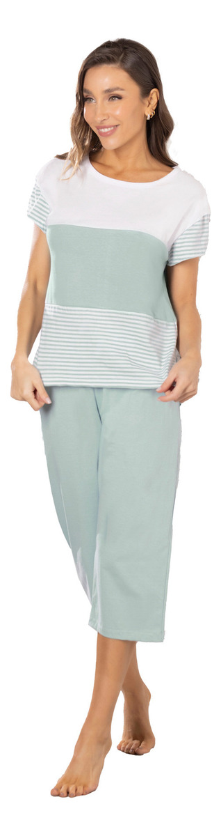 Pijama Verano Mujer Jersey Lencatex 26727 Hasta Talle 6