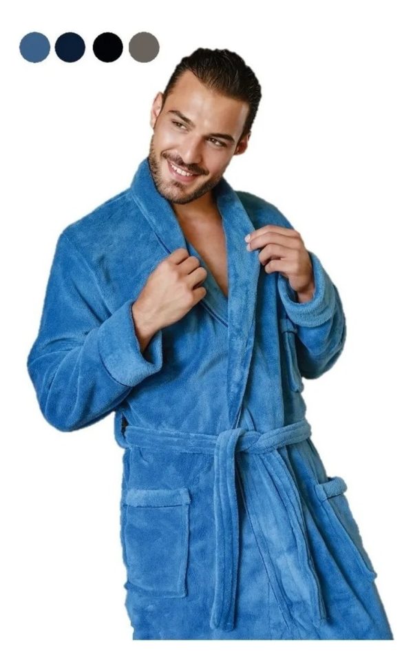 Bata Polar Para Hombre Supersoft Tipico 773 Suave Y Abrigada
