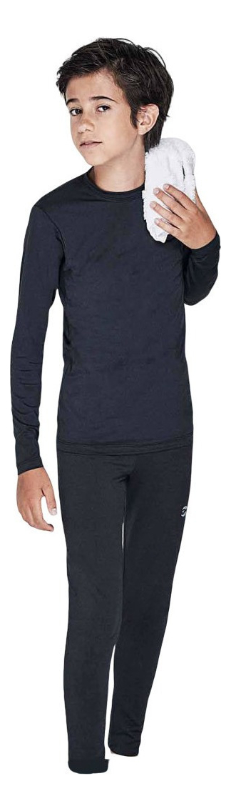 Conjunto Calza Térmica Y Camiseta Deportiva Niño Tipico