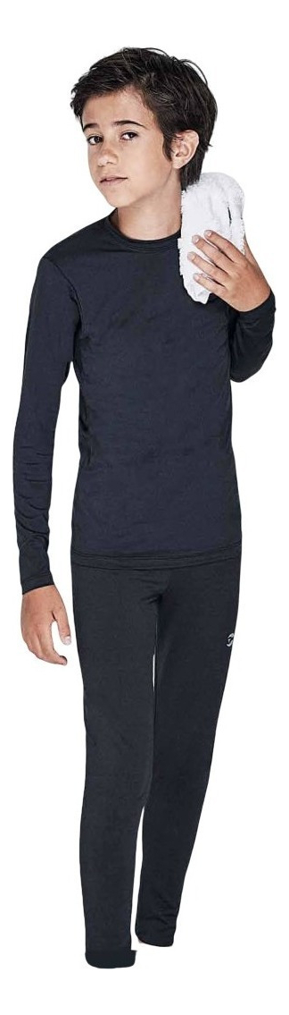 Camiseta Térmica Deportiva Niño Manga Larga Tipico 4 Al 16