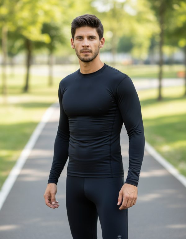 Camiseta Térmica Deportiva De Hombre Manga Larga 38 Al 50