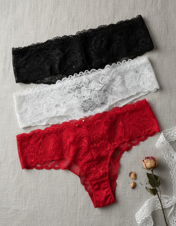 Pack X3 Bombacha Culotte Less De Encaje